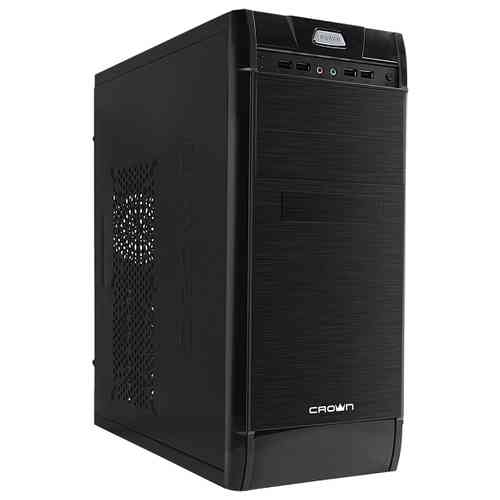 Case CROWN Miditower CMC-C501 Black, ATX, 450W, USB2.0, Audio