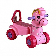 Каталка детская "Лошадка" розовая М3896 (2)