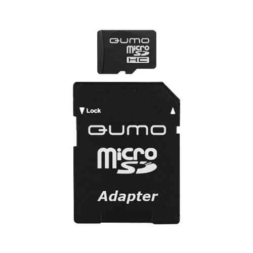 QUMO MicroSDHC 4Gb Class6 + адаптер RTL