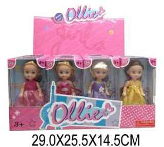 Кукла Ollie 12cм Принцесса,в ас-те, дисплей. 631592/634053