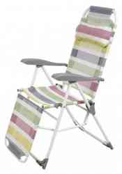 кресло-шезлонг 3 К3/П с цветными полосками пвх