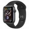 Apple Watch Series 4 44mm Space Gray Aluminum Case with Black Sport Band