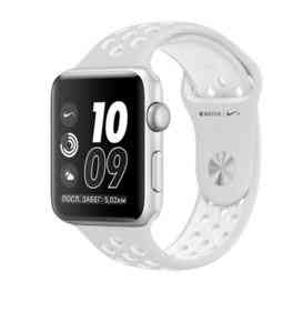 Apple Watch Nike+ 42mm Silver Aluminum with Pure Platinum/White Nike Sport Band
