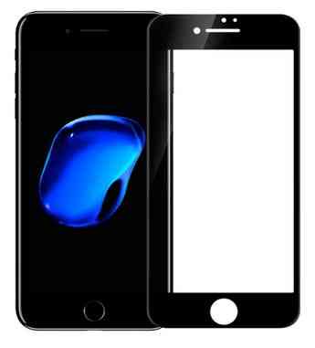 Защитное стекло Full screen на экран для iPhone 7 Plus Black