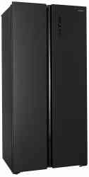 NORDFROST RFS 480D NFB inverter графитовый черный холодильник
