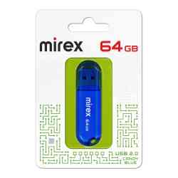 MIREX Flash drive USB2.0 64Gb Candy, 13600-FMUCBU64, Blue, RTL