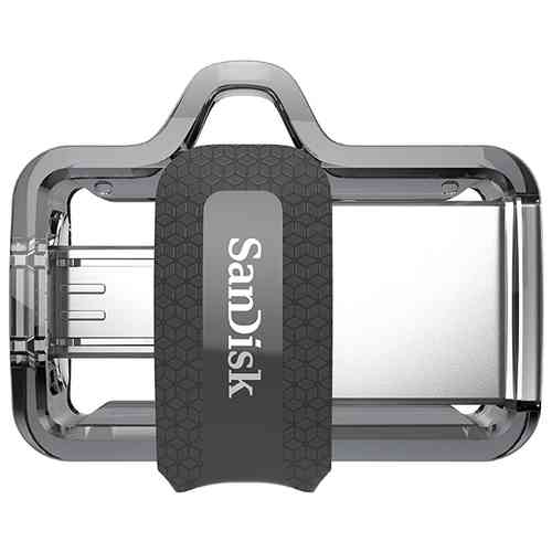 SANDISK Flash drive USB3.0 OTG 64Gb Ultra Dual, Black, Type A/Micro B, R150Mb/s RTL