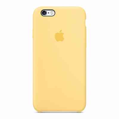 Силиконовый чехол Apple Case Yellow для iPhone 6/6s