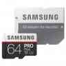MicroSDXC 64Gb SAMSUNG PRO Plus, Class10 UHS-I U3 100Mb/s + Адаптер, RTL