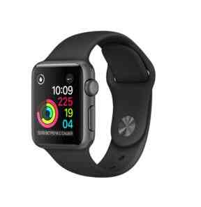 Apple Watch Series 2 38mm Space Gray Aluminum with Black Sport Band