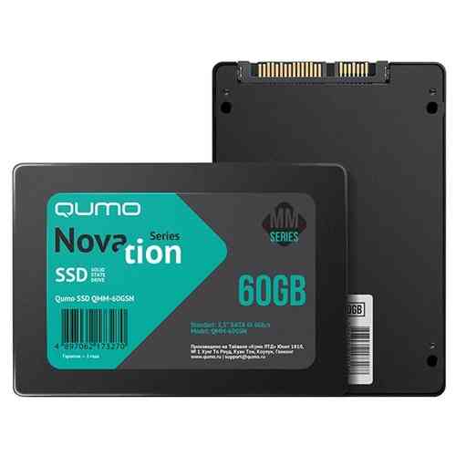 QUMO SSD 2.5" SATA3 Novation MM, 60Gb, MLC, 7mm QMM-60GSN