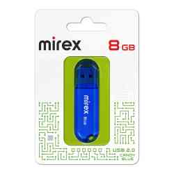 MIREX Flash drive USB2.0 8Gb Candy, 13600-FMUCBU08, Blue, RTL