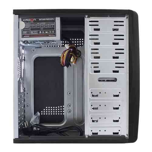 Case CROWN Miditower CMC-C500 Black, ATX, 450W, USB2.0, Audio