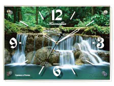 Часы настенные "Водопад" стекло гориз. 131 (10/1)