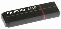 QUMO Flash drive USB3.0 64Gb Speedster, Black, R90Mb/s, W20Mb/s RTL