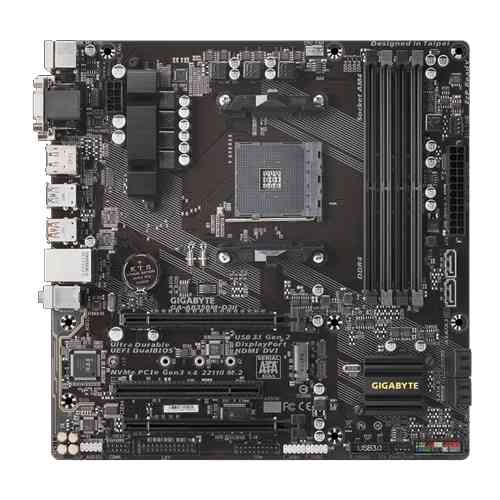 GIGABYTE AM4 GA-AB350M-D3H 2*PCI-Ex16, 4*DDR4, SATA3 RAID/M.2, DVI/HDMI/VGA/DP, USB3.1, mATX RTL