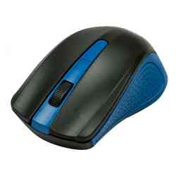 RITMIX RMW-555 black/blue, 1000dpi, 2 кнопки, USB, цвет черный с синим Бес мышь