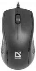 DEFENDER Optimum MB-160 черный,3 кнопки,1000 dpi, USB мышь