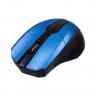 RITMIX RMW-560 Black+Blue 1000dpi, 2 кнопки, USB, цвет черный с синим Бес мышь