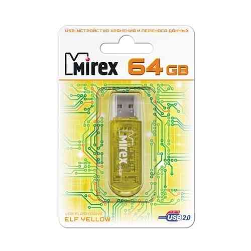 MIREX Flash drive USB2.0 64Gb Elf, Red, RTL