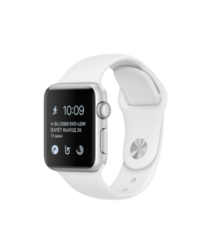 Apple Watch Series 1 38mm Silver Aluminum with White Sport Band