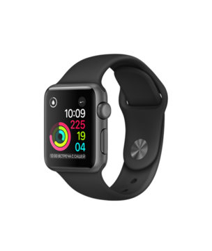 Apple Watch Series 1 38mm Space Gray Aluminum with Black Sport Band