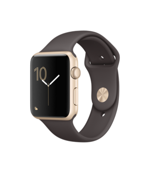 Apple Watch Series 1 42mm Gold Aluminum with Cocoa Sport Band
