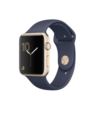 Apple Watch Series 1 42mm Gold Aluminum with Midnight Blue Sport Band