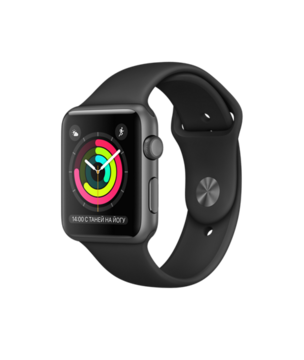 Apple Watch Series 1 42mm Space Gray Aluminum with Black Sport Band
