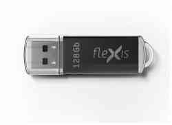 Flash drive USB3.0 128Gb FLEXIS RB-107, FUB30128RB-107, Black, RTL
