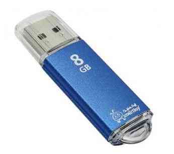 SMARTBUY 8Gb V-Cut Blue USB 2.0 RTL USB Flash drive
