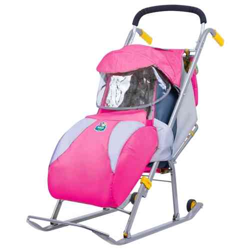 Санки-коляска "Ника детям 1" черная ночь НД1 (2) (реал/упак)