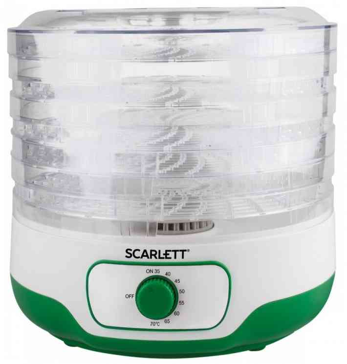 Scarlett SC-FD421015 Сушка для фруктов и овощей (белый с зеленым)