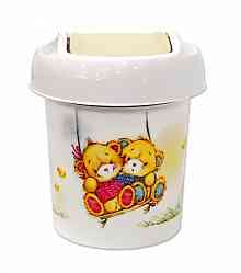 Детская мусорная корзина круглая 1л Bears сл.кость 1054 (30/1)