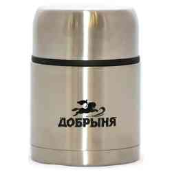 Термос 0,5л Добрыня DO-1823 нерж/нерж широкое горло (12)
