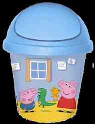 Детская мусорная корзина круглая 7 л Свинка Пеппа LA0543РР (10)
