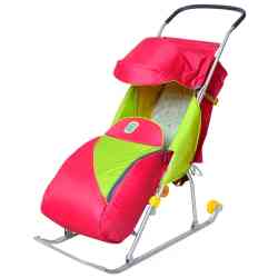 Санки-коляска Тимка 2 Комфорт бирюзовыйТ2К (2) (реал/упак)