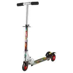 FOXX Lift Off сталь PU колеса100мм (2колеса сзади, 1колесо спереди) серый Самокат городской