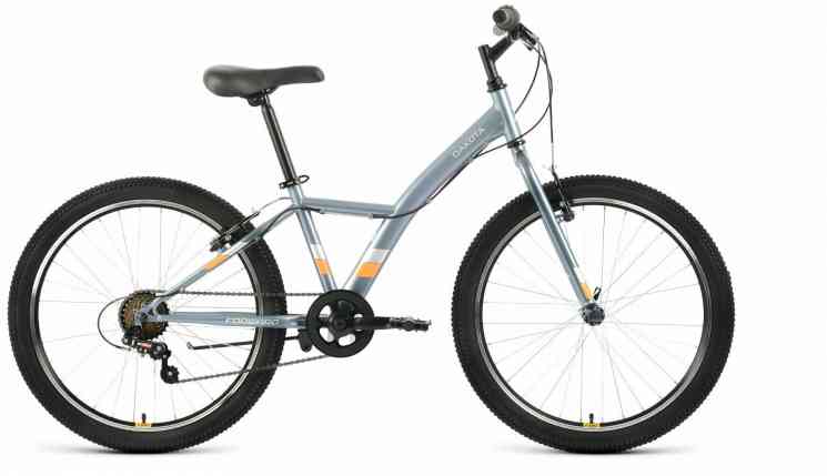 FORWARD DAKOTA 24 1.0 (24' 6 ск. рост. 13') 2022, темно-серый/оранжевый, RBK22FW24589 Велосипед