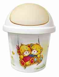 Детская мусорная корзина круглая 7л Bears 1053 (10/1)