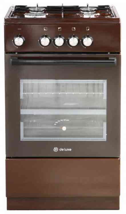 De Luxe 5040.48г(щ) 014 коричневый Газовая плита
