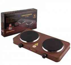 Электроплитка МАТРЕНА МА-063 коричневая, диск (5)