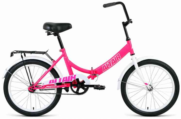 Велосипед ALTAIR CITY 20 (рост 14" 1ск. скл.) 2019-2020, фиолетовый/серый