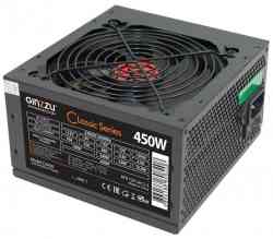 Блок питания GINZZU CA450, ATX v2.3, 450W, 120mm, 24+8pin, 3xSATA, 2xMolex, Black