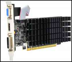 Видеокарта AFOX GeForce GT210, AF210-512D3L3-V2, 512Mb DDR3, 64bit, DVI/HDMI/VGA, LP, RTL