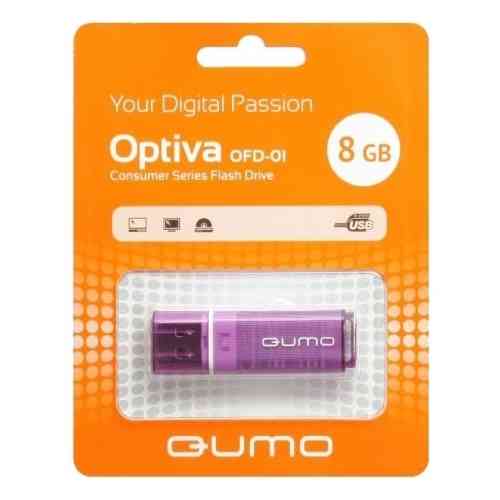 QUMO Flash drive USB2.0 8Gb Optiva 01, Violet, RTL