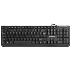 DEFENDER Проводная клавиатура OfficeMate HM-710 RU,черный,полноразмерная