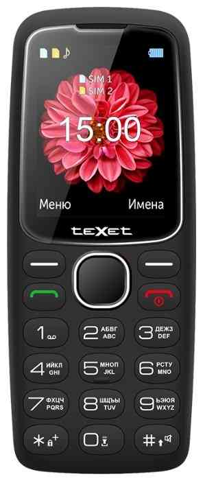 teXet TM-B307 черный мобильный телефон