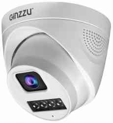 Камера в/наблюдения GINZZU HID-4301A, IP 4.0Mp, 3.6mm,куп,IR 20м,IP66,пл.мет