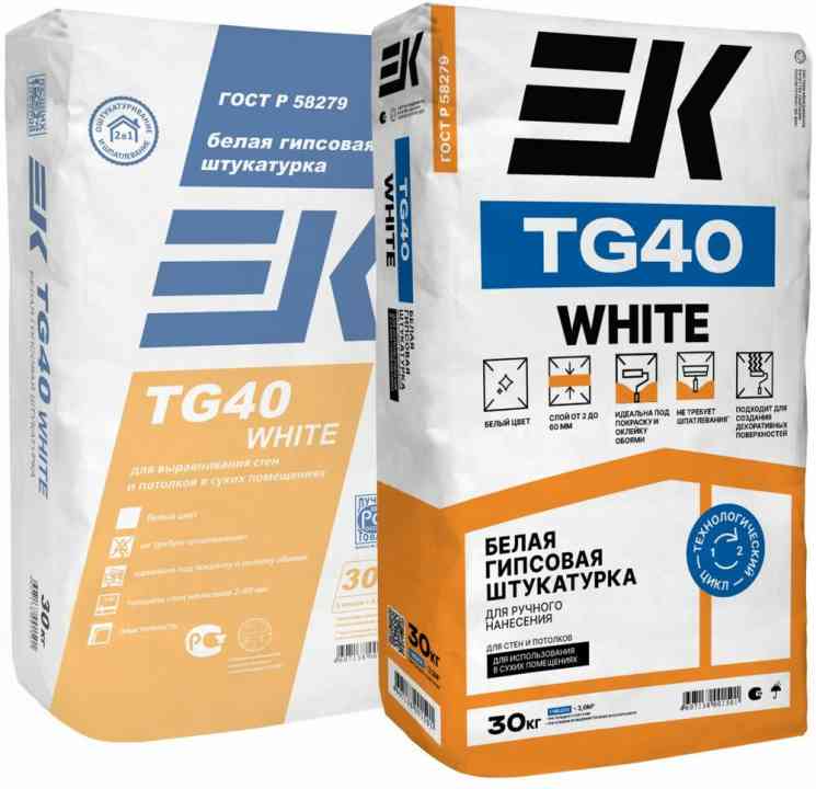 Штукатурка ЕК TG 40 white /30кг